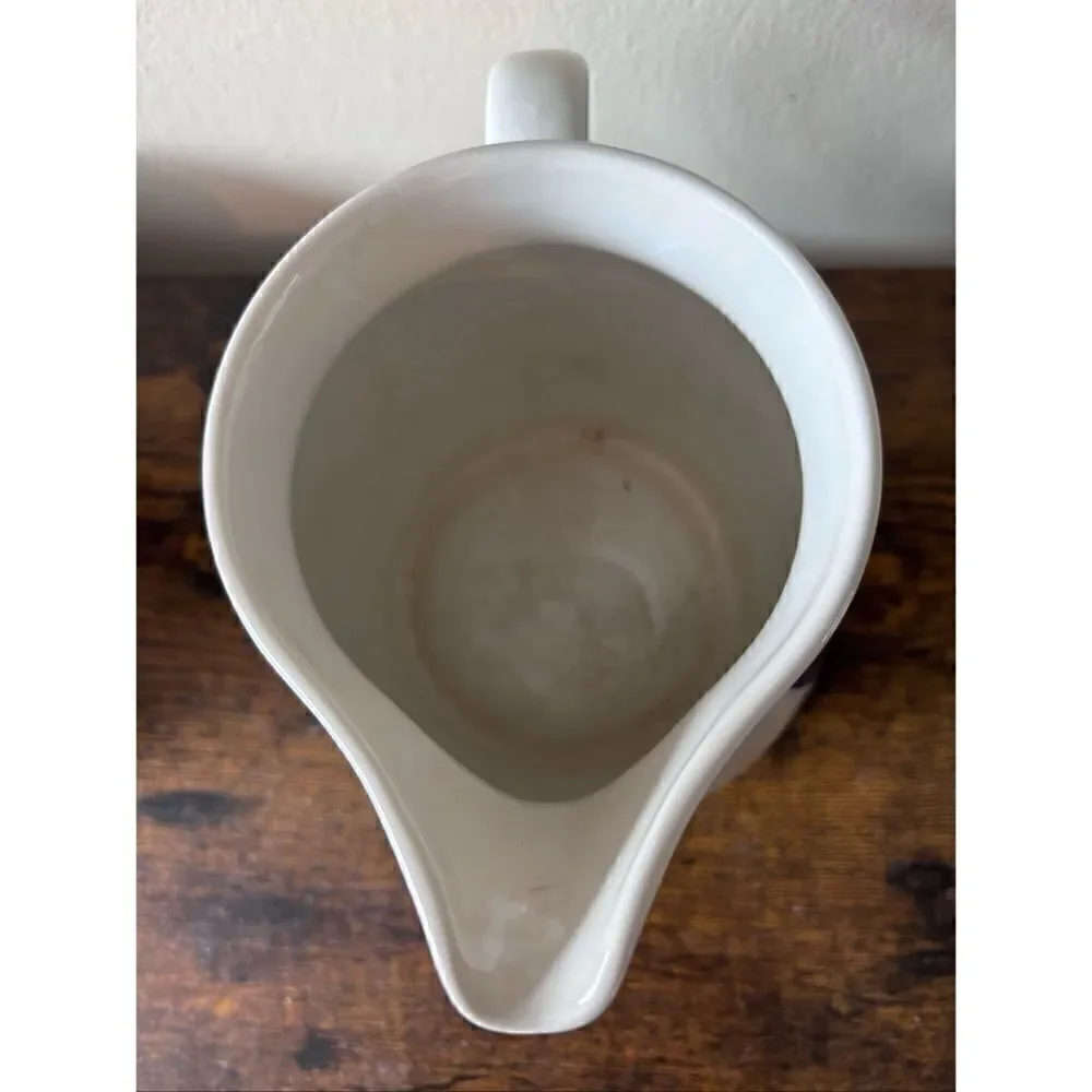Vintage KAJ FRANCK ARABIA Finland Blue Cat Pottery Pitcher